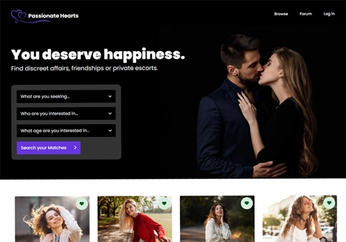 Adult escort website design by DoveCreation UK in Yorkshire